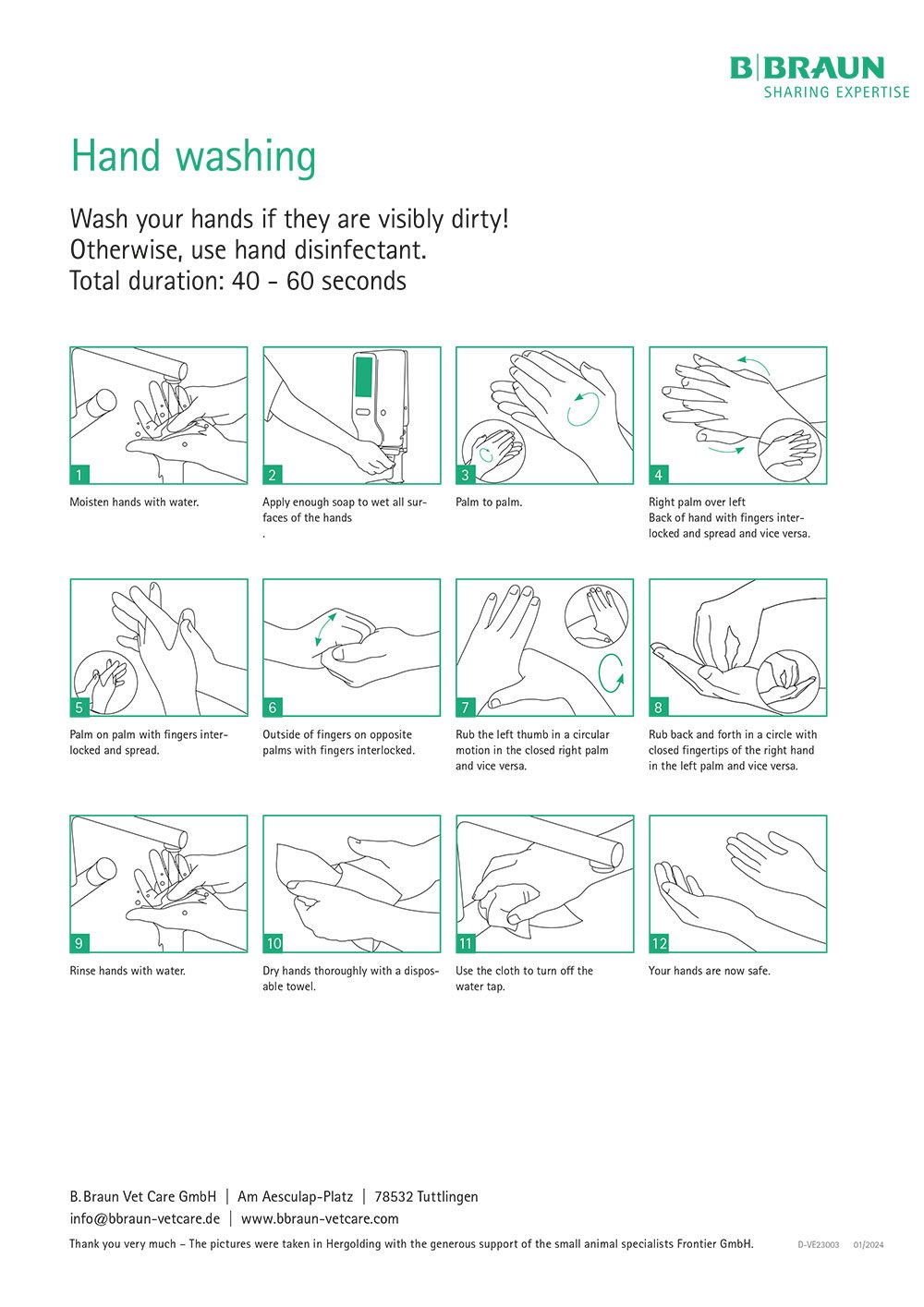 Step-by-step guide: Hand washing