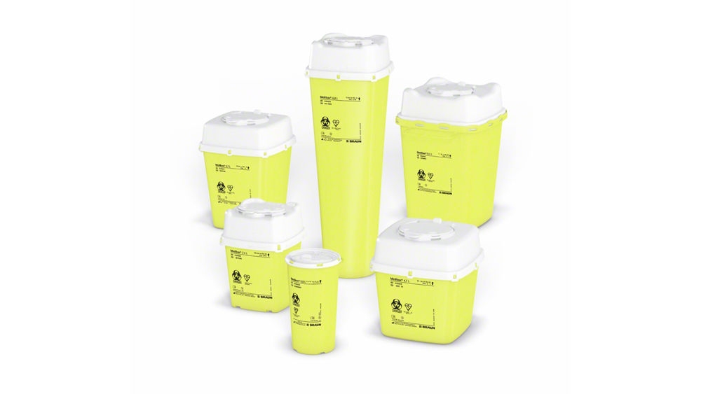 Medibox disposal container for sharp and pointed objects by B. Braun