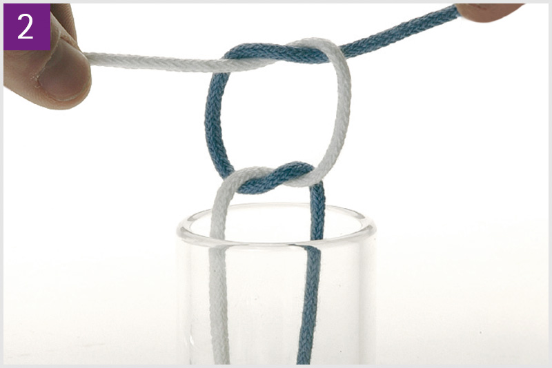 Square shop sliding knot
